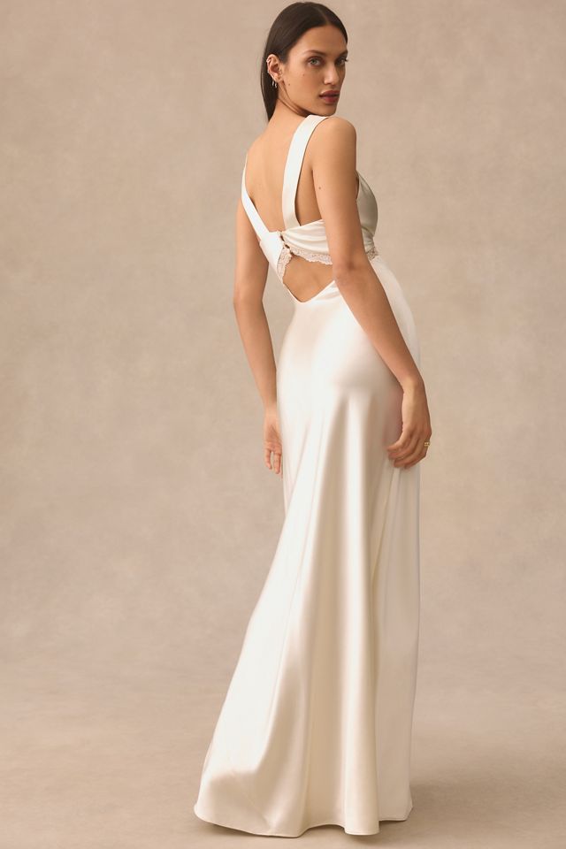 Reformation Chania Silk Dress #3