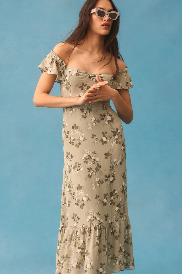 Reformation floral deals butterfly dress