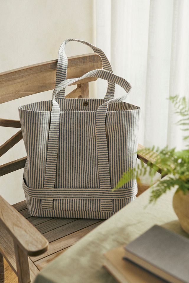 Striped Cotton Traveler Tote | Anthropologie