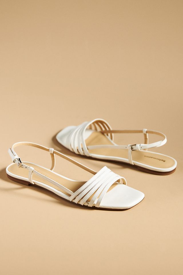 Reformation Millie Lattice Flat Sandals #1