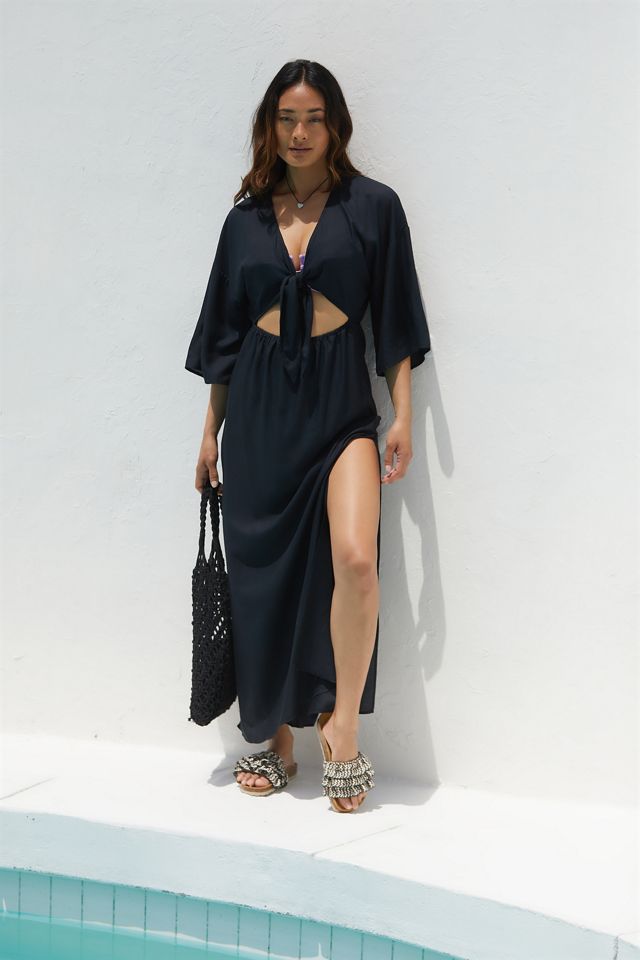 Robe de plage nouée sur le devant By Anthropologie #1