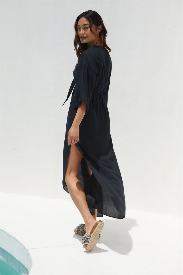 Robe de plage nouée sur le devant By Anthropologie #3