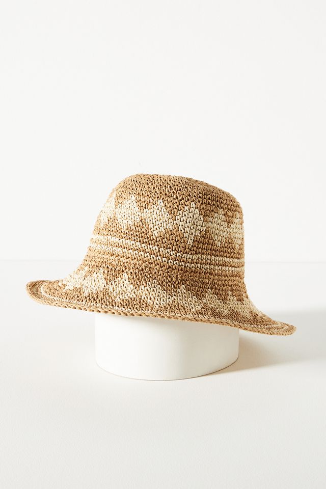 Printed Crochet Bucket Hat #2