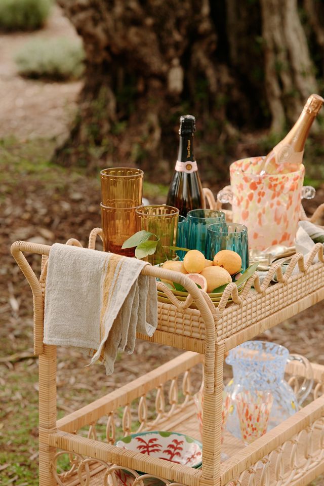 Luci Rattan Bar Cart #2