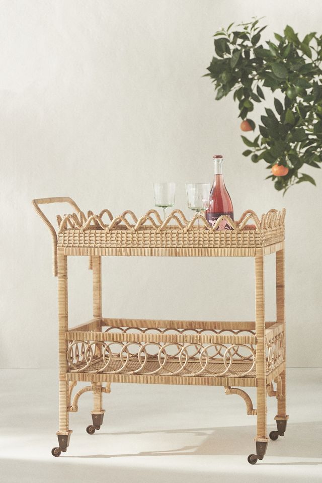Luci Rattan Bar Cart #1