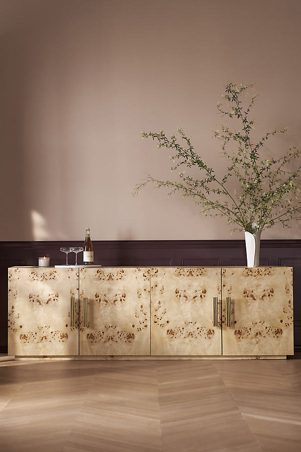 Erin Fetherston for Anthropologie Acacia Wood Buffet Sideboard