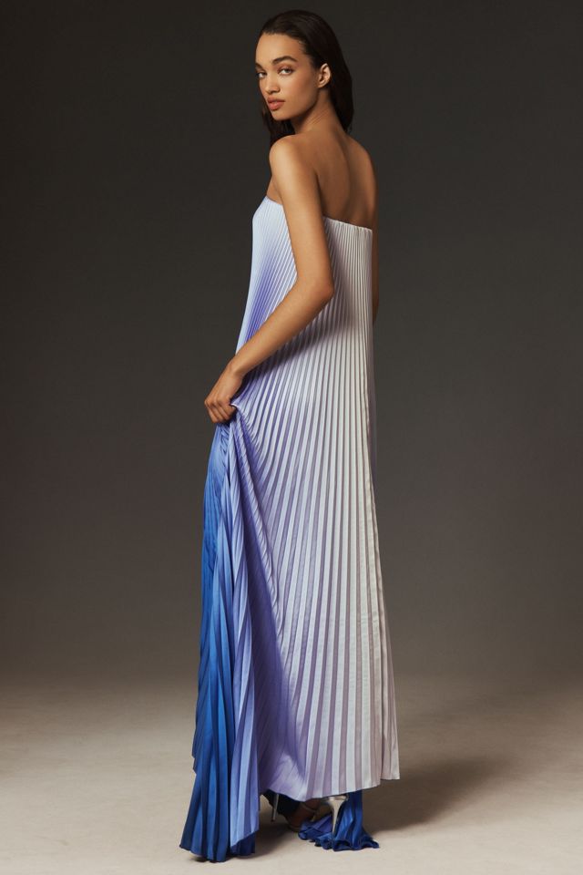 L'IDÉE Elle Strapless Pleated Gown #1