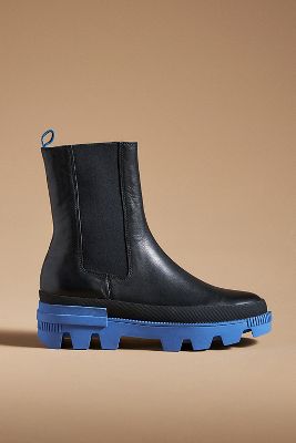 Bibi Lou Stompy Chelsea Boots In Blue