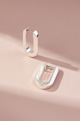 Jenny Bird Mega U-link Earrings In Silver