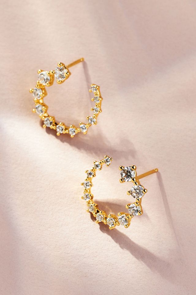 Crystal Circle Earrings | Anthropologie