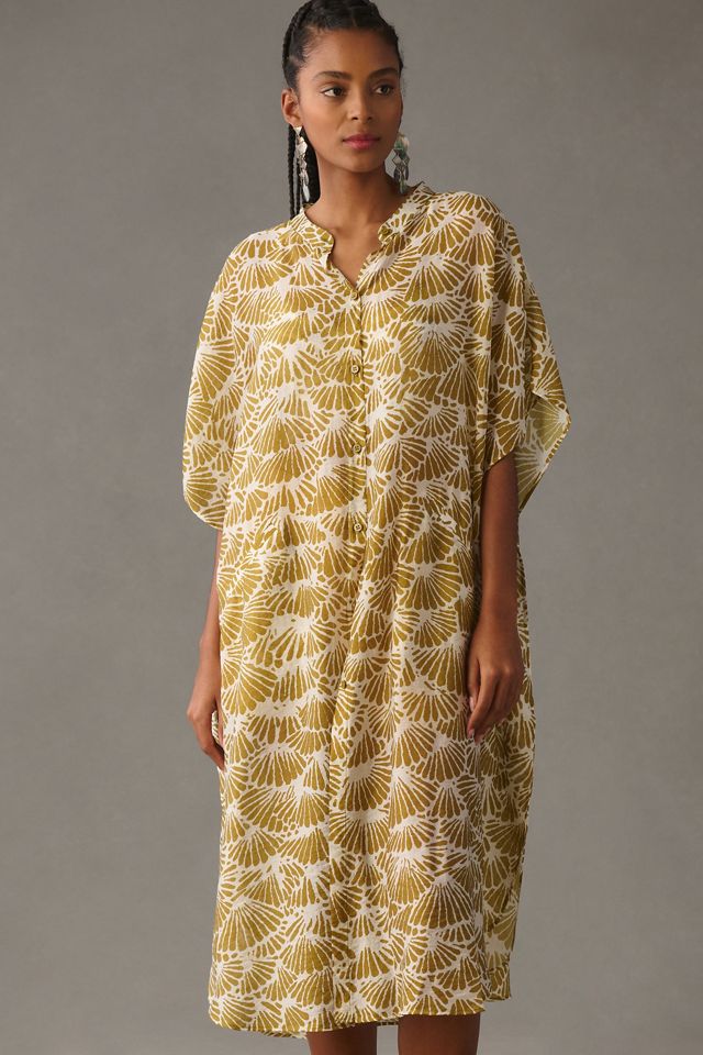 By Anthropologie Printed Sheer Kaftan #3