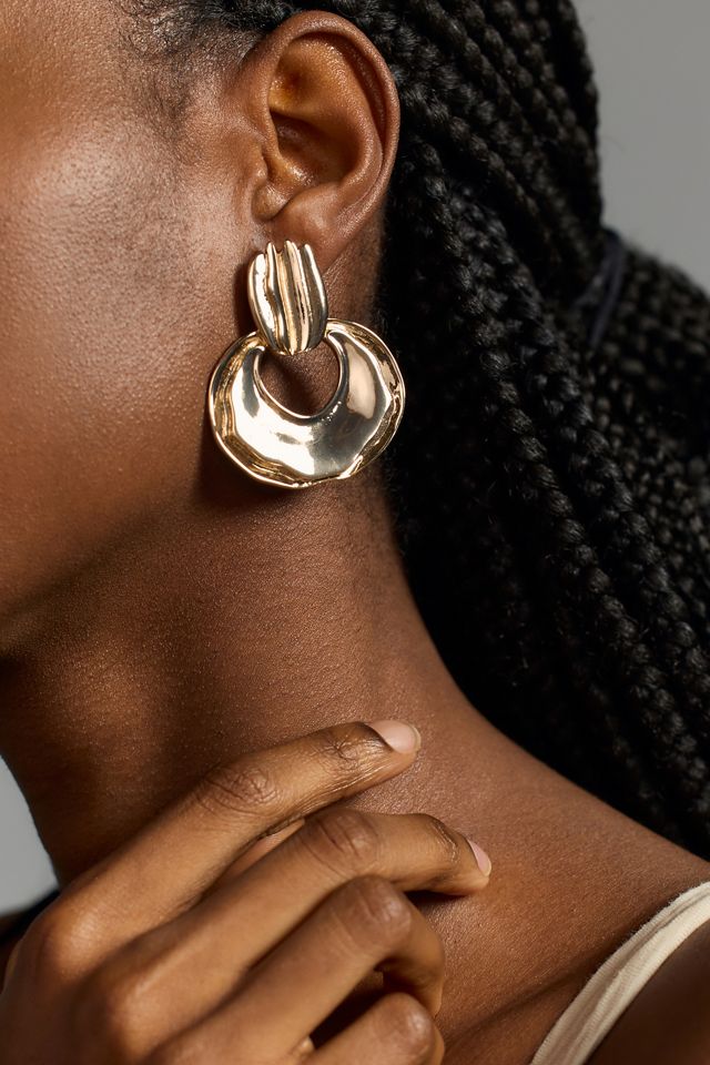 Grooved Drop Earrings #4