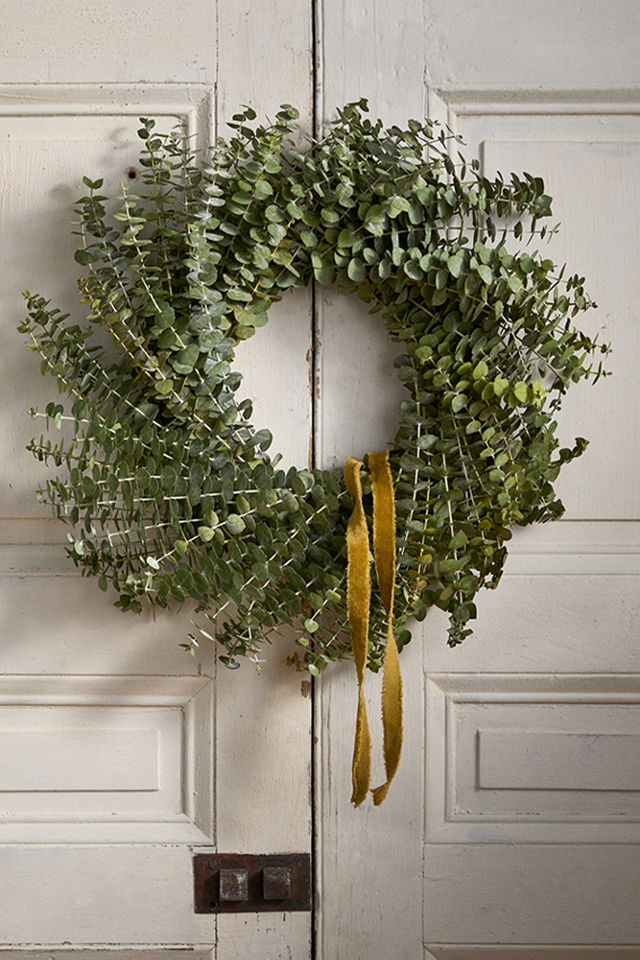 Fresh Baby Blue Eucalyptus Wreath #4