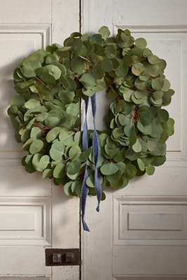Fresh Silver Dollar Eucalyptus Wreath