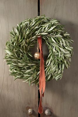 Fresh Olive Leaf Wreath