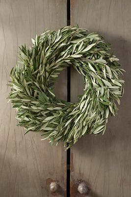 Fresh Olive Leaf Wreath