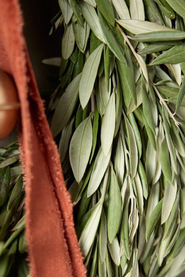 Fresh Olive Leaf Wreath #2