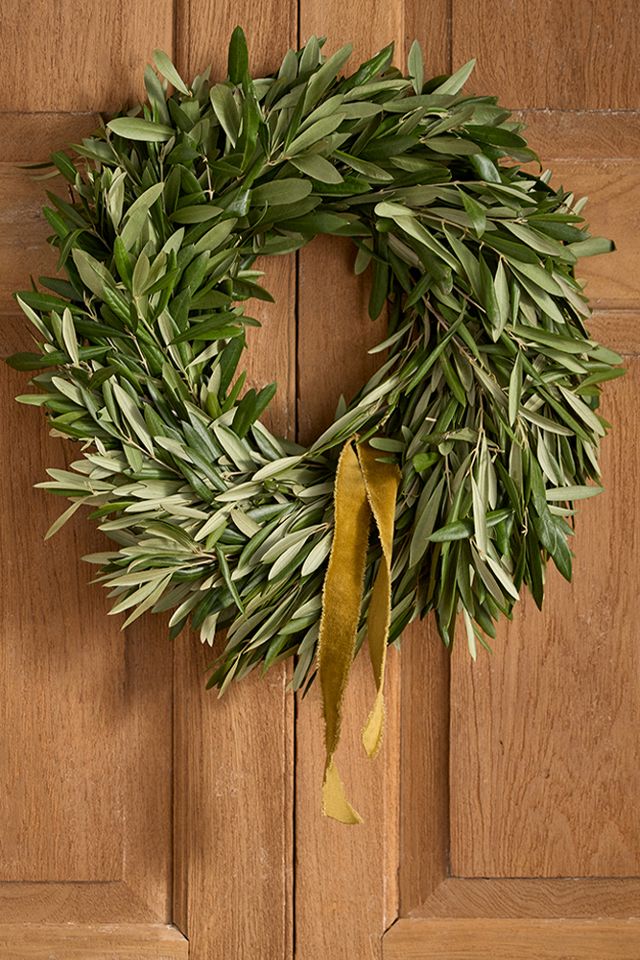 Fresh Olive Leaf Wreath #3