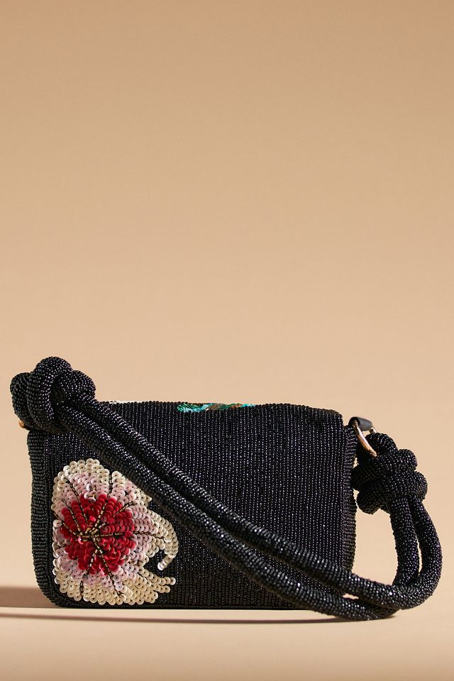 Embellished Beaded Knot Shoulder Bag #2