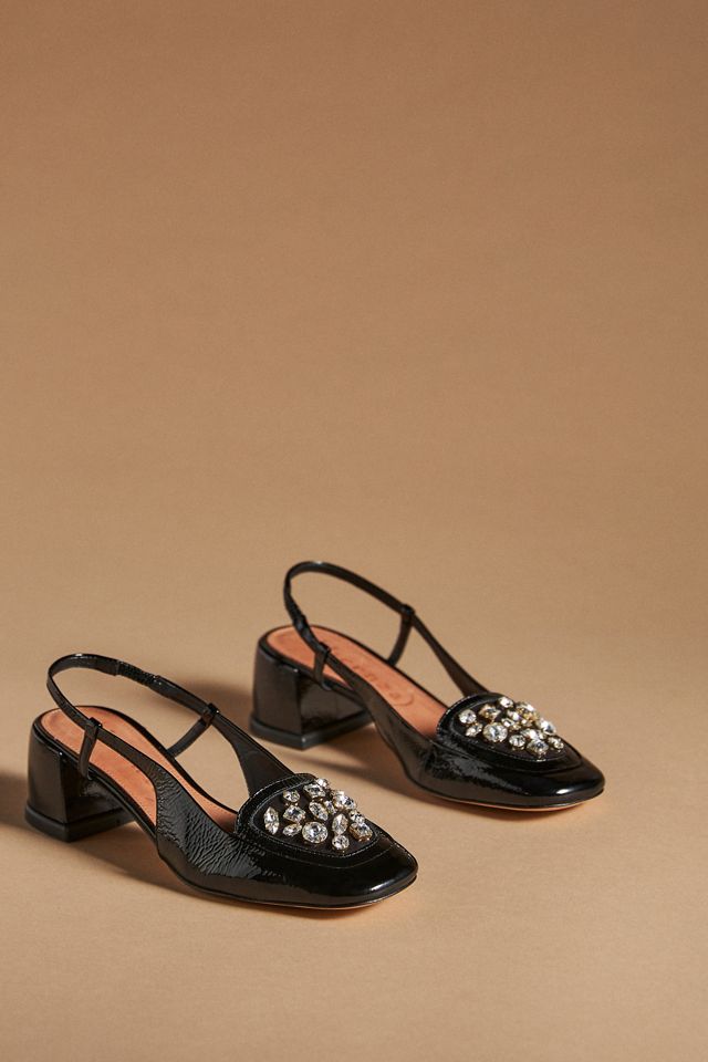 Vicenza Crystal Slingback Heels #3