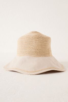 Wavy-Hem Straw Bucket Hat | Anthropologie