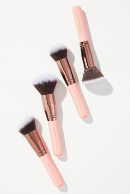 Luxie Kabuki Makeup Brushes, Set Of 4 In Pink
