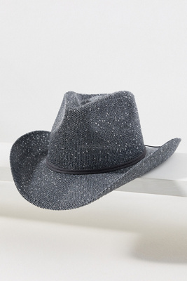By Anthropologie Sparkle Cowboy Rancher Hat