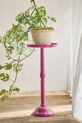 Spindle Aluminum Side Table,