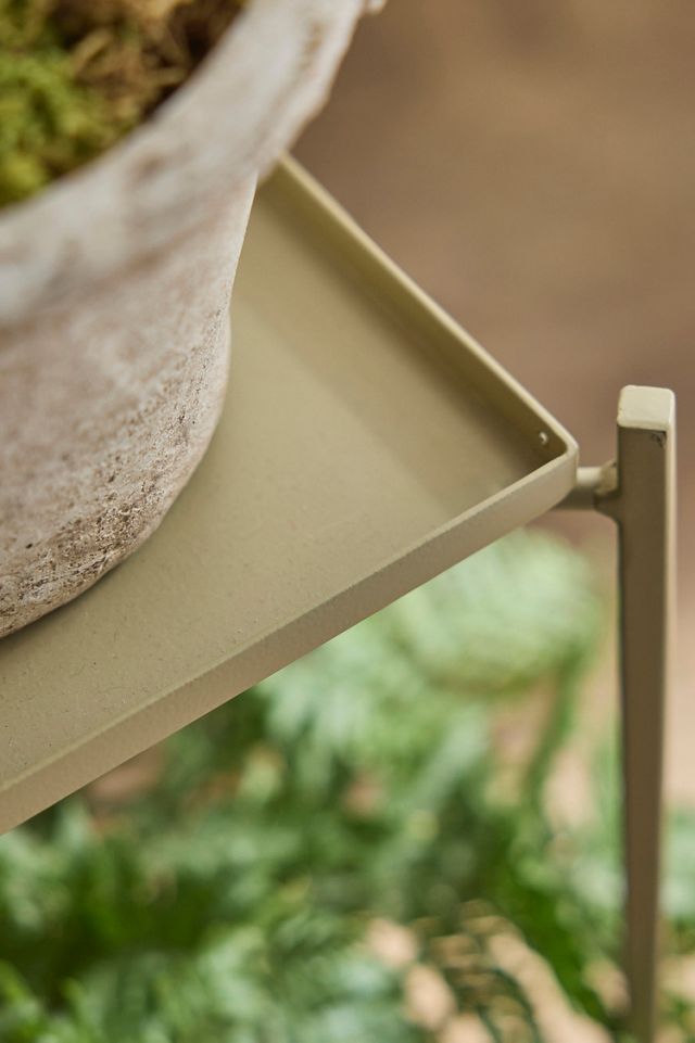 Two Tier Iron Plant Stand, Green #1
