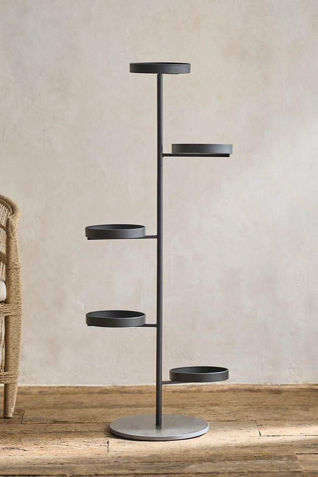 5-Tier Pedestal Iron Plant Stand #2