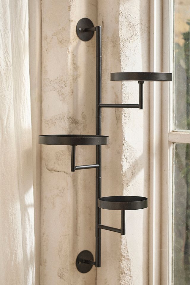 Wall Mounted Iron Plant Stand #1