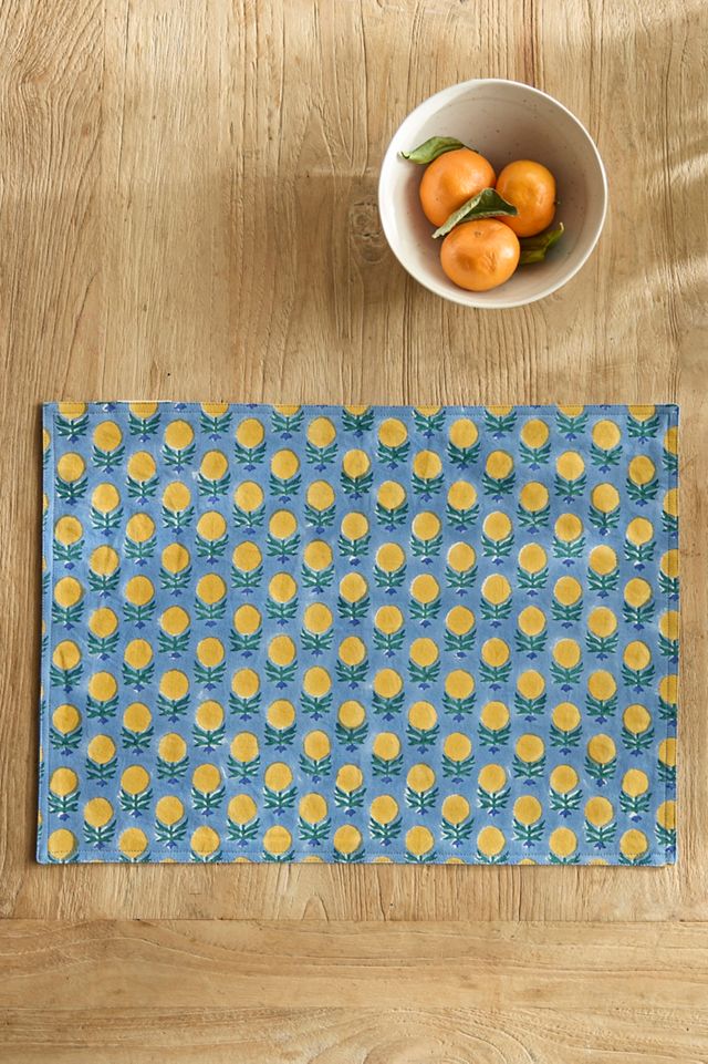 Soil to Studio Placemat, Sunny Leaf #1