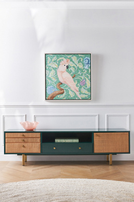 Anthropologie Presto Media Console In Green