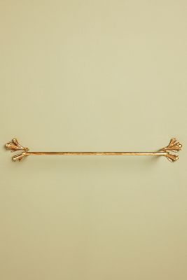 Anthropologie Claudia Brass Towel Rail In Brown