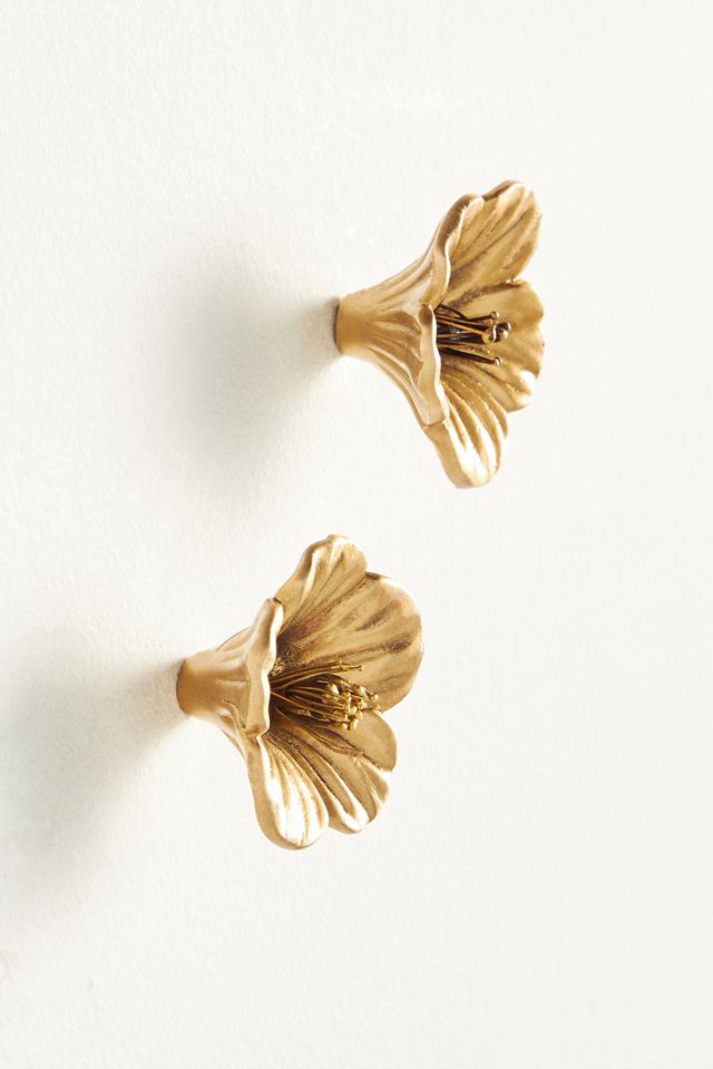 Hibiscus Knobs, Set of 2 #2