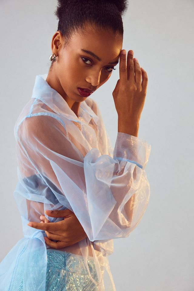 Maeve Sheer Collared Kimono #2