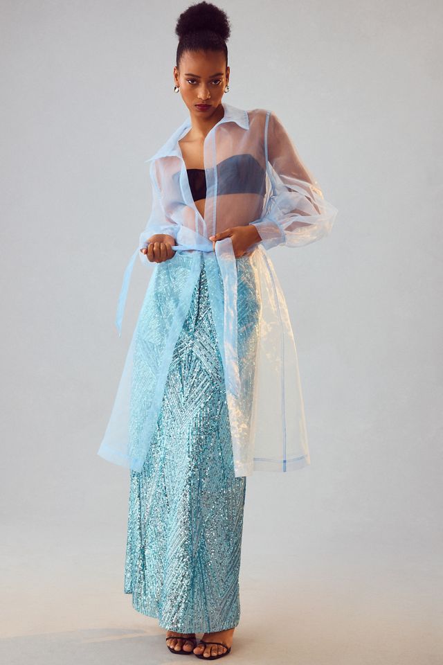 Maeve Sheer Collared Kimono #3