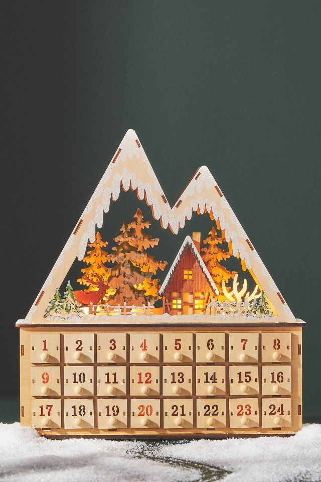 Ethel Wooden Christmas Advent Calendar Anthropologie UK