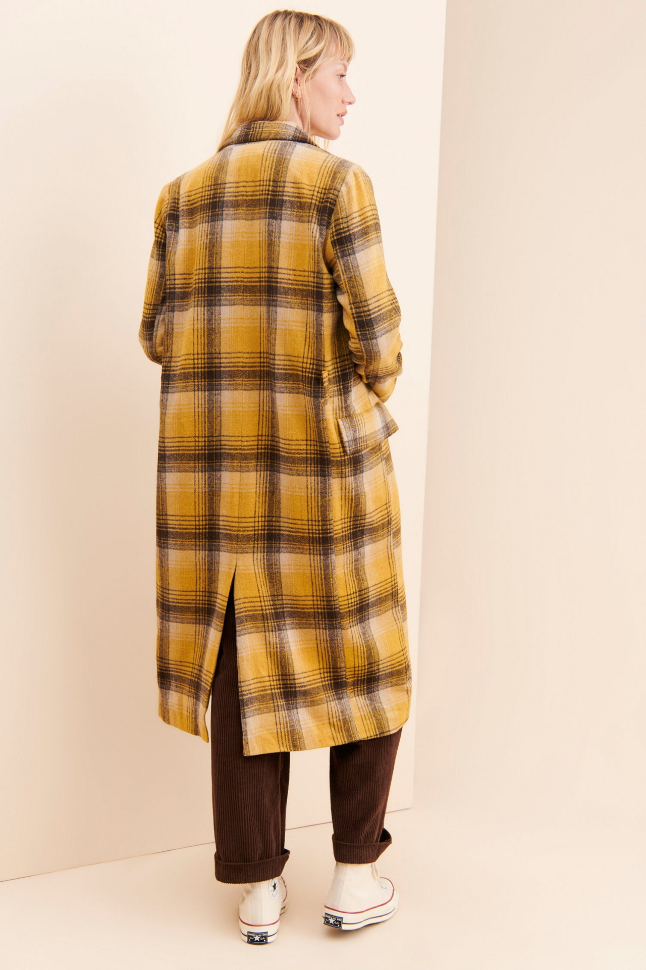dRA Maggie Plaid Overcoat