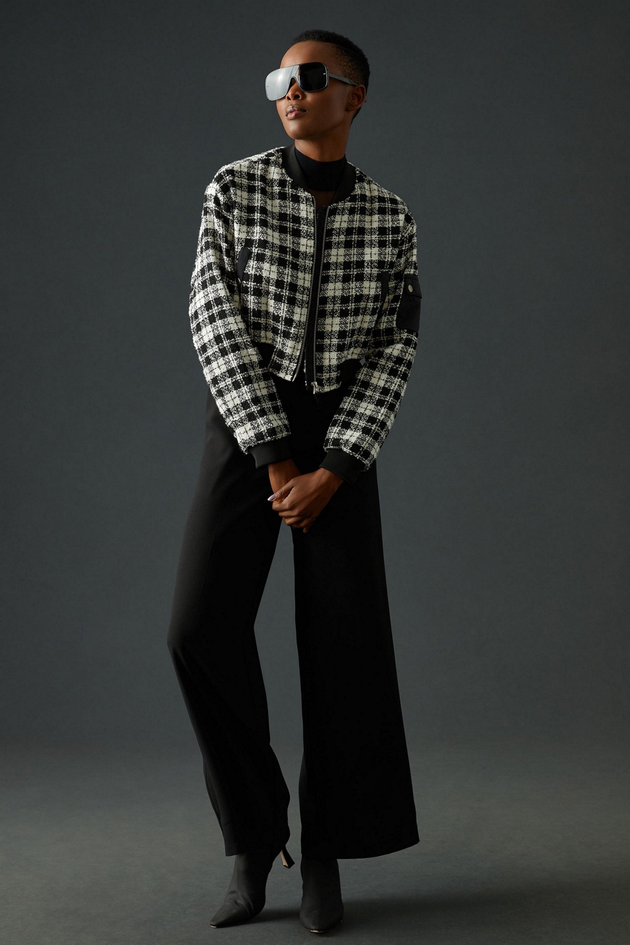 Maeve Plaid Tweed Jacket
