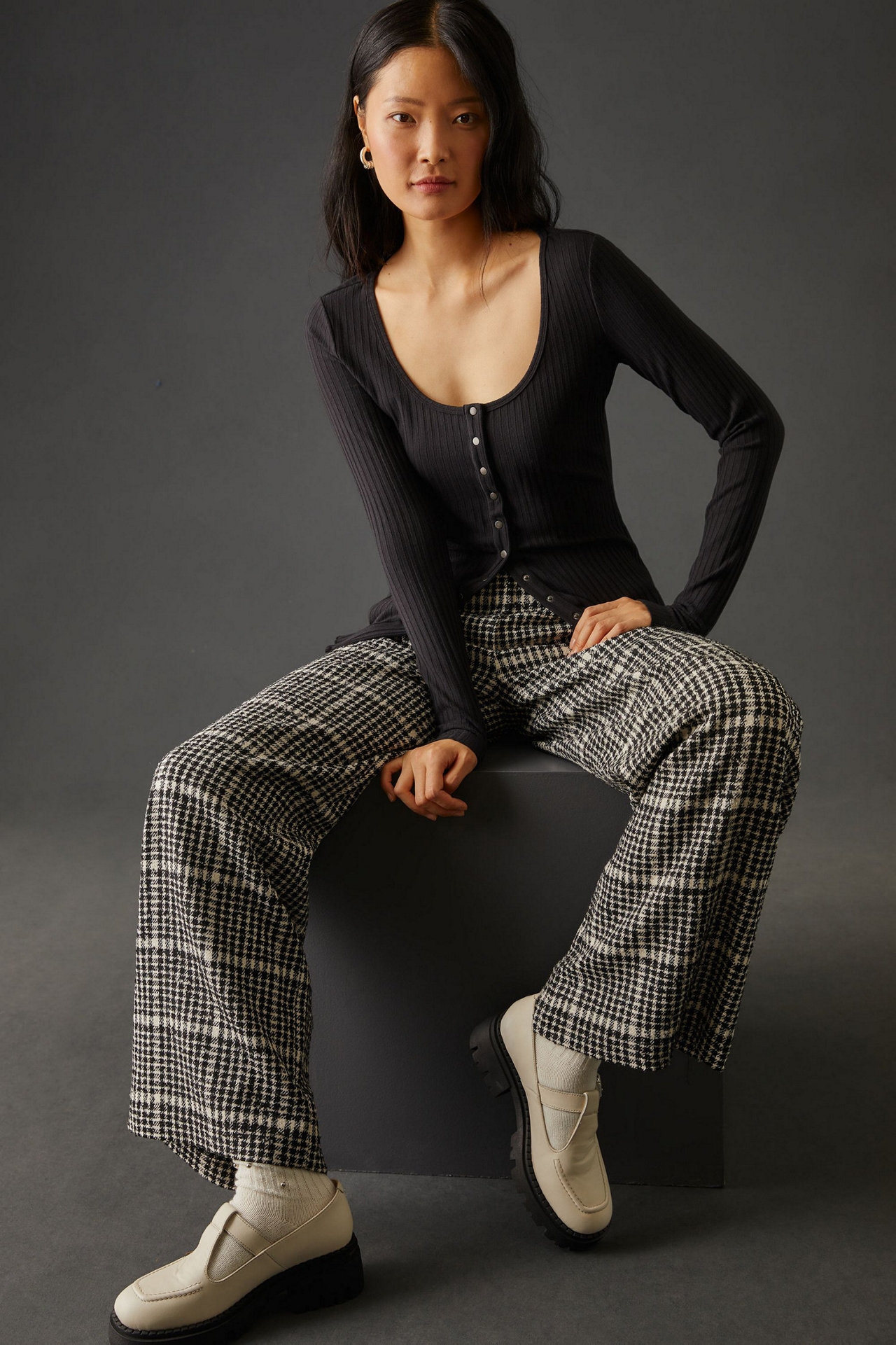 Ribbed Cardigan Sweater