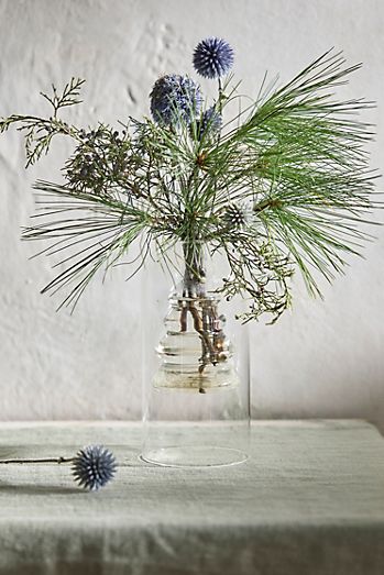 Evergreen Glass Bud Vase