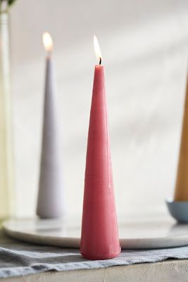 Terrain Cone Pillar Candle In Multi