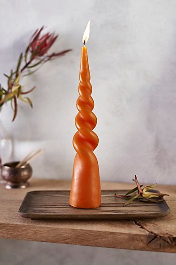 Twisty Cone Pillar Candle