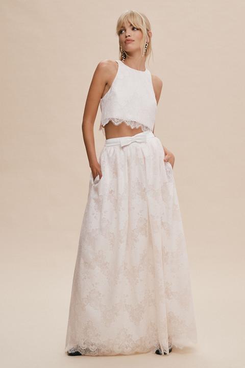 BHLDN Bella Lace Bridal Ball Skirt