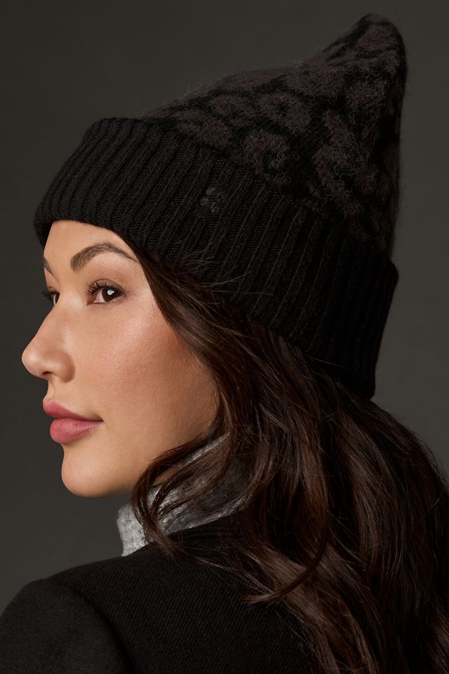 NWT ANTHRO Sweaty Betty Animal Jacquard Beanie Amazon.com: XYIYI Kids Soft Cheetah Knit Beanie Hat with  main image 3