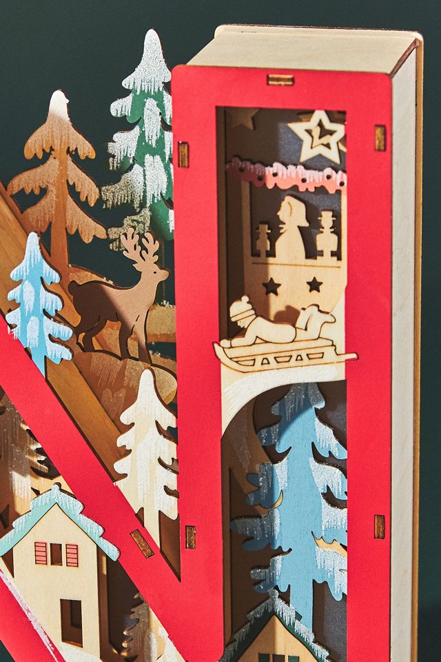 Noel Light-Up Wooden Christmas Model Diorama #2