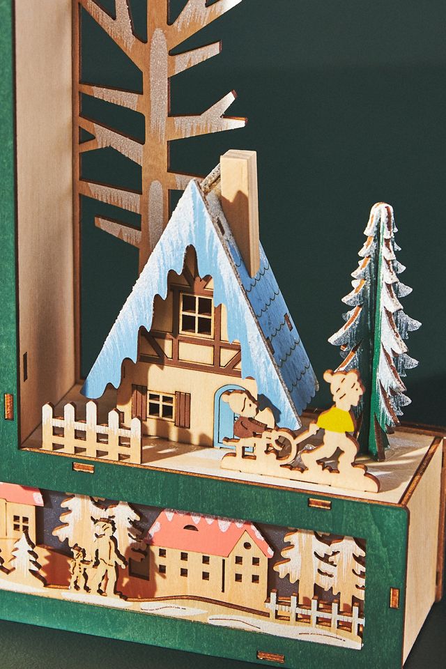 Noel Light-Up Wooden Christmas Model Diorama #5