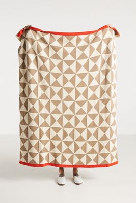Sonnie Cotton Ladybug Knit Throw Blanket