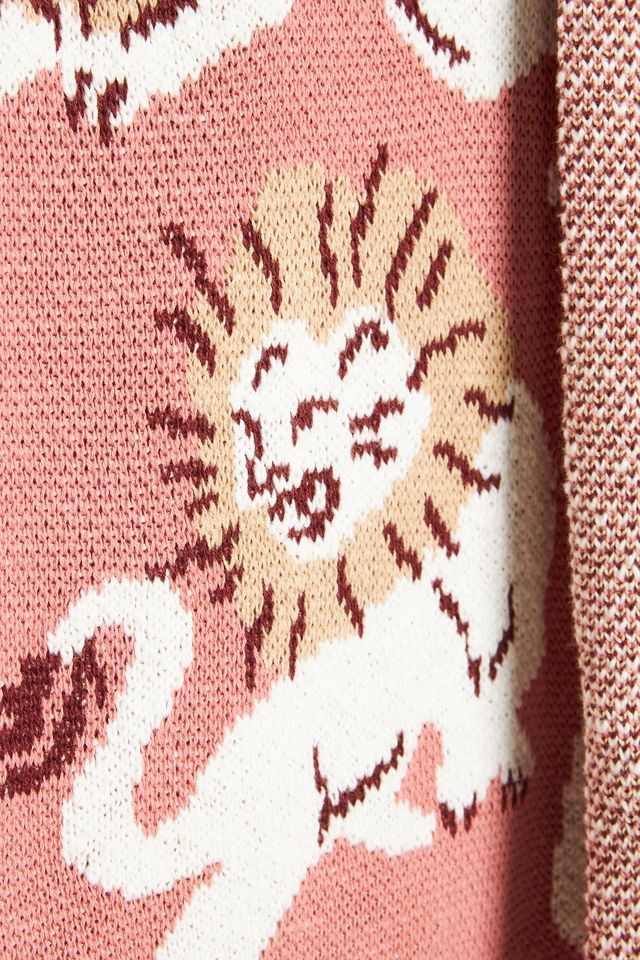 Sonnie Cotton Ladybug Knit Throw Blanket #1